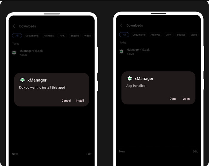 install xmanager apk on android phone