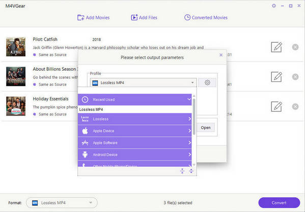 Choose Output Format