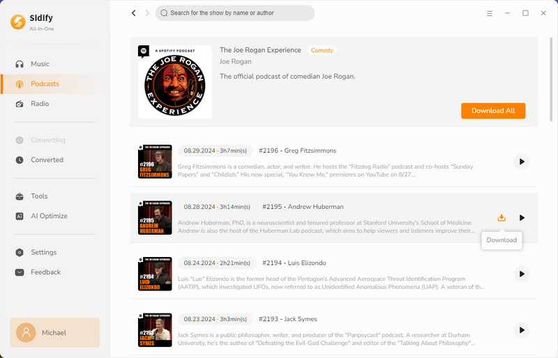 free podcast downloader homepage